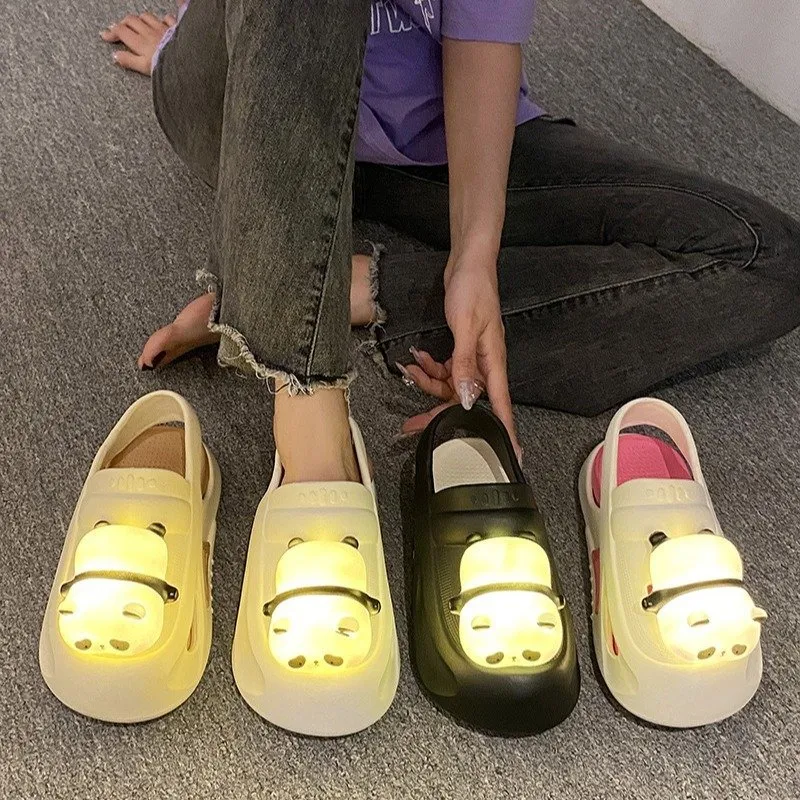 Cute Slipper With Lamp Femme Light Panda Funny Women Slippers Cute Slipper With Lamp Femme Light Panda Funny Women Slippers 1