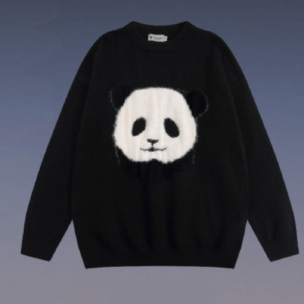 Harajuku Panda Pullover Sweaters For Women Harajuku Panda Pullover Sweaters For Women 1