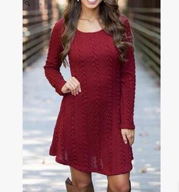 Women Causal Long Sleeve Loose knitted Sweaters Female Autumn Winter Women Causal Long Sleeve Loose knitted Sweaters Female Autumn Winter 1