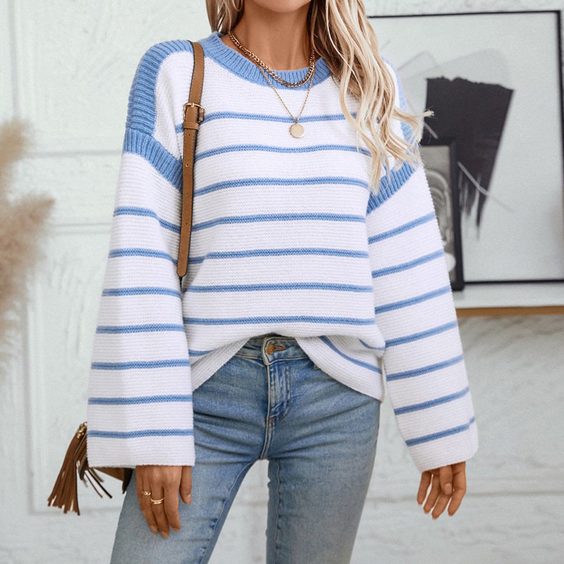 Women's Sweater Knitwear Loose-fitting Round-neck Women's Sweater Knitwear Loose-fitting Round-neck 1